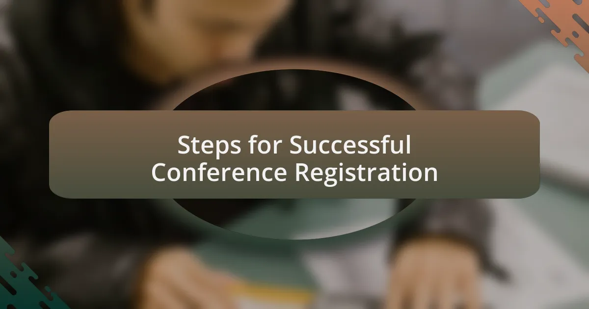 Steps for Successful Conference Registration