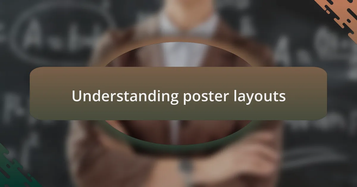 Understanding poster layouts